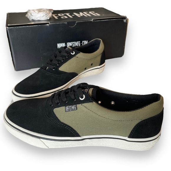 NWB Iron Fist Skateboard Sneakers in Olive Black Unisex Men 7 Woman 9 - Picture 11 of 13